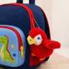 LEAN TOYS Plüšist papagoi võtmehoidja punane 9 cm