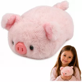 LEAN TOYS Plüššist Põrsa Mascot Pehme Kallistav Mänguasi Roosa 16 cm