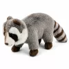LEAN TOYS pehme pesukaru maskott – realistlik kaisumänguasi, hall 45 cm