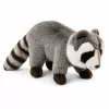 LEAN TOYS pehme pesukaru maskott – realistlik kaisumänguasi, hall 45 cm