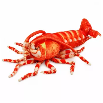 LEAN TOYS Pehme mänguasi Suur kreveti mereloom 55 cm