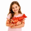 LEAN TOYS Pehme mänguasi Suur kreveti mereloom 55 cm