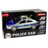 LEAN TOYS Police Car 1:14 Friction Drive Sounds Light Silver