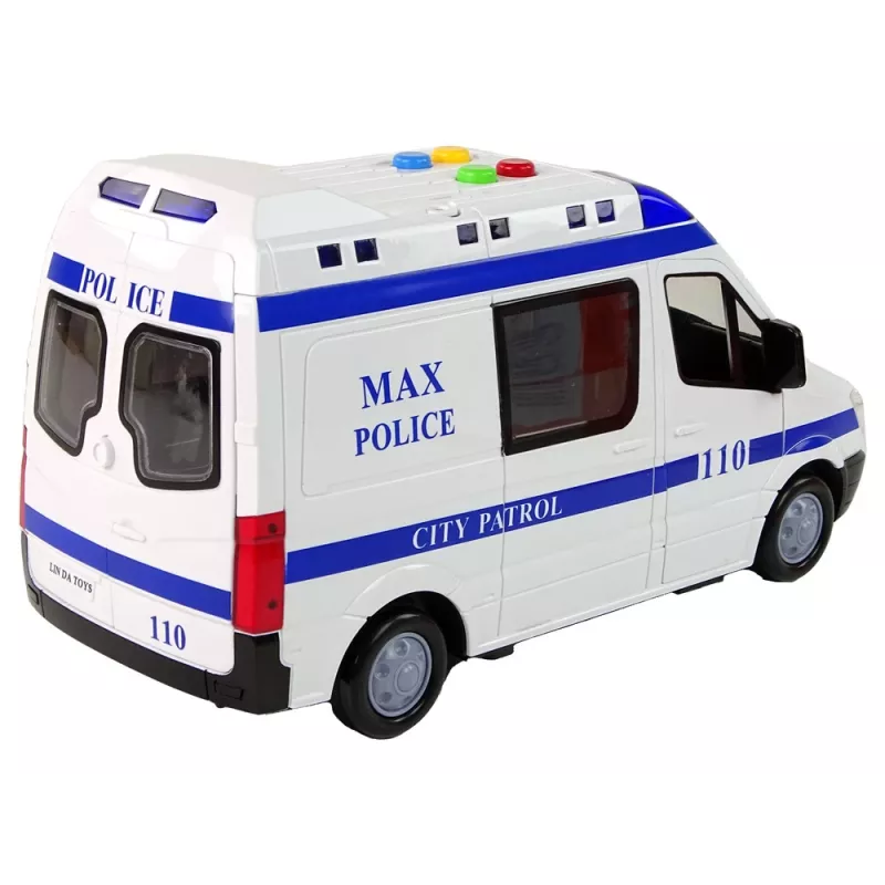 LEAN TOYS Politseiauto Friction Drive Heli ja Valgus