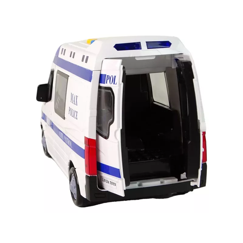 LEAN TOYS Politseiauto Friction Drive Heli ja Valgus