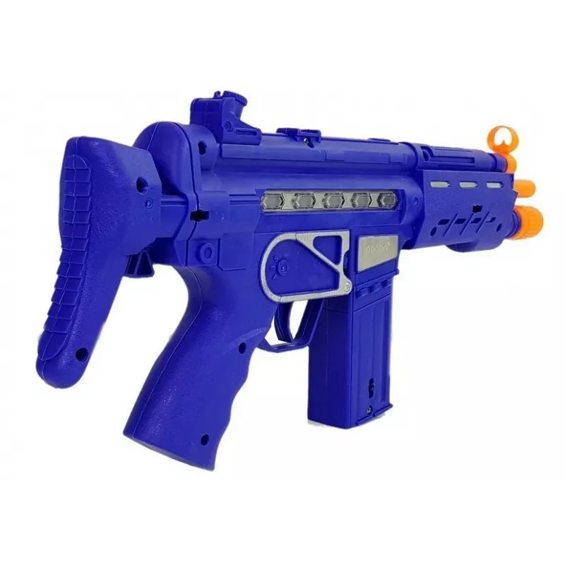 LEAN TOYS Politsei Relvakomplekt Märk Mereväesinine Heli- ja Valgusefektid 37cm