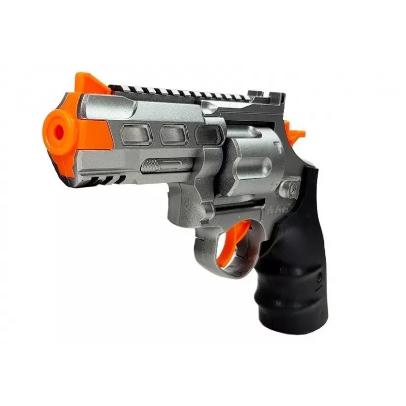LEAN TOYS Politseikomplekt Revolver 20cm Märk Hüls Vile Heli- ja Valgusefektid