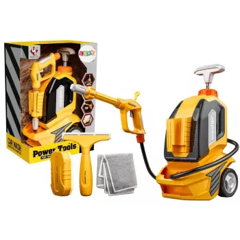 LEAN TOYS Survepesur lastele - mängupuhastuskomplekt lapiga, käsna ja kummikaabitsaga, käsipump, 750ml, alates 3. eluaastast