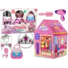 LEAN TOYS Printsessitelk lastele ilusalong roosa aksessuaaridega kroon