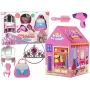 LEAN TOYS Printsessitelk lastele ilusalong roosa aksessuaaridega kroon