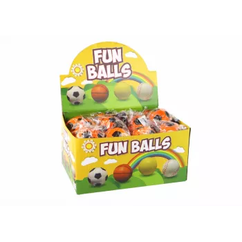 LEAN TOYS PU Jalgpall koos Jojo Kustutuskummiga Põrgatamiseks, 6 cm, Oranž