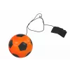 LEAN TOYS PU Jalgpall koos Jojo Kustutuskummiga Põrgatamiseks, 6 cm, Oranž