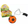 LEAN TOYS PU Jalgpall koos Jojo Kustutuskummiga Põrgatamiseks, 6 cm, Oranž