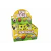 LEAN TOYS PU Jalgpall koos Jojo Kustutuskummiga Põrgatamiseks, 6 cm, Kollane