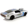 LEAN TOYS R/C Sports Car 1:16 Silver Blue Stripes Pilot