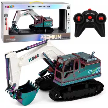 LEAN TOYS RC Roomiv Ekskavaator Liikuva Noole ja Tuledega 1:14