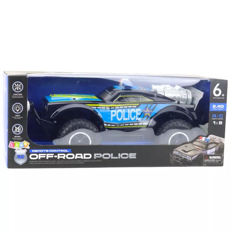 LEAN TOYS RC maasturipolitseiauto 1:8 must