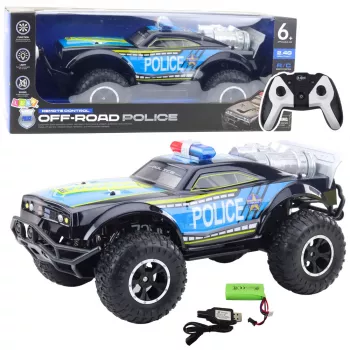 LEAN TOYS RC maasturipolitseiauto 1:8 must