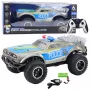 LEAN TOYS RC maastiku politseiauto 1:8 hõbedane
