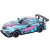 LEAN TOYS RC võidusõiduauto valgustatud türkiissinise kerega 1:16 mõõtkava 2.4 GHz kaugjuhtimine
