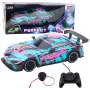 LEAN TOYS RC võidusõiduauto valgustatud türkiissinise kerega 1:16 mõõtkava 2.4 GHz kaugjuhtimine