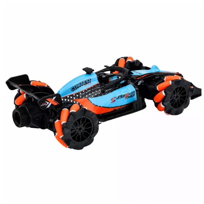 LEAN TOYS RC Sports raadio teel juhitav võidusõiduauto triivmanöövrite, tulede ja helidega 1:14