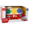LEAN TOYS Punane sensoorne õppelaud lastele - 12 tegevusega puidust tegevustahvel