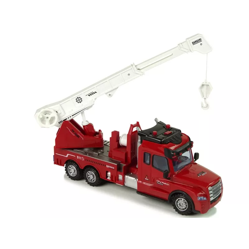 LEAN TOYS Kaugjuhitav Tuletõrjeauto 2.4G Tulede ja Helidega Punane