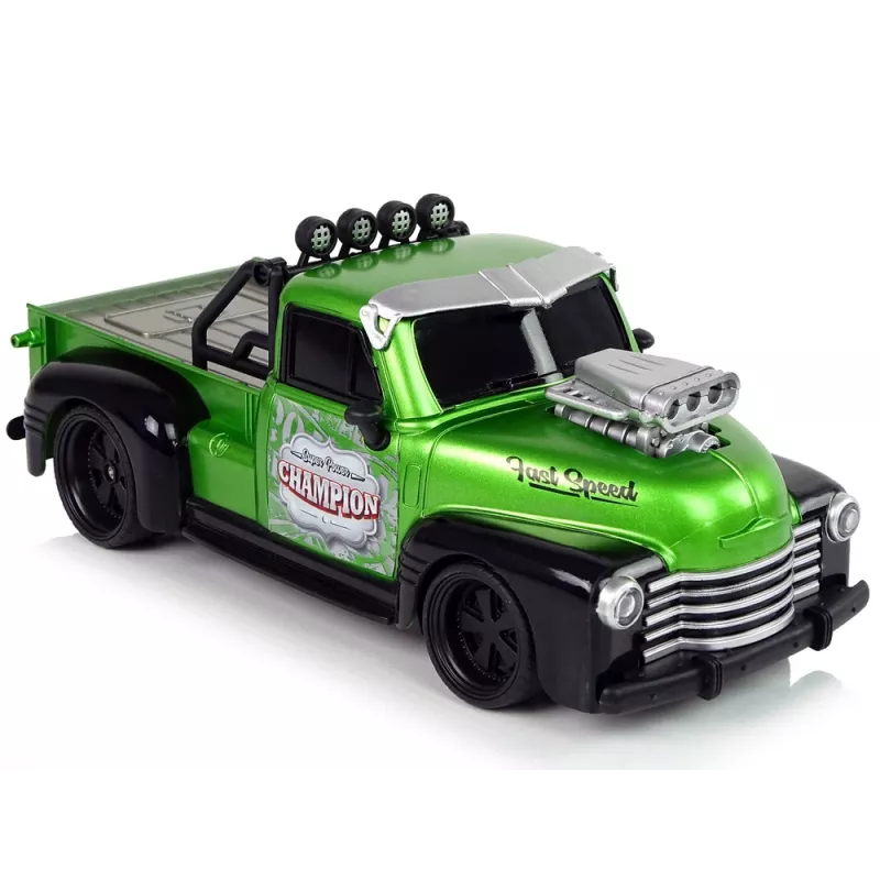 LEAN TOYS Kaugjuhitav 1:18 Roheline Pick-up veok