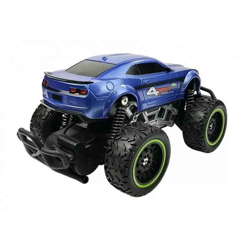 LEAN TOYS Kaugjuhitav auto maastikuauto R/C sinine kõrgete ratastega