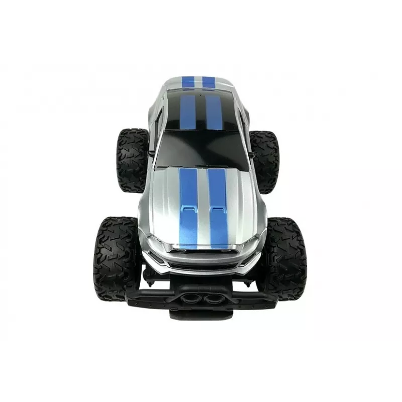 LEAN TOYS Kaugjuhitav auto maastikul R/C hõbedaste kõrgete ratastega