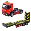 LEAN TOYS Kaugjuhitav Autotransporteri Komplekt 1:16 – RC Pukseerimisauto ja Punane Sportauto (22707)