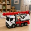 LEAN TOYS kaugjuhitav kraanaauto RC liigutatav pöörlev kraana 1:14