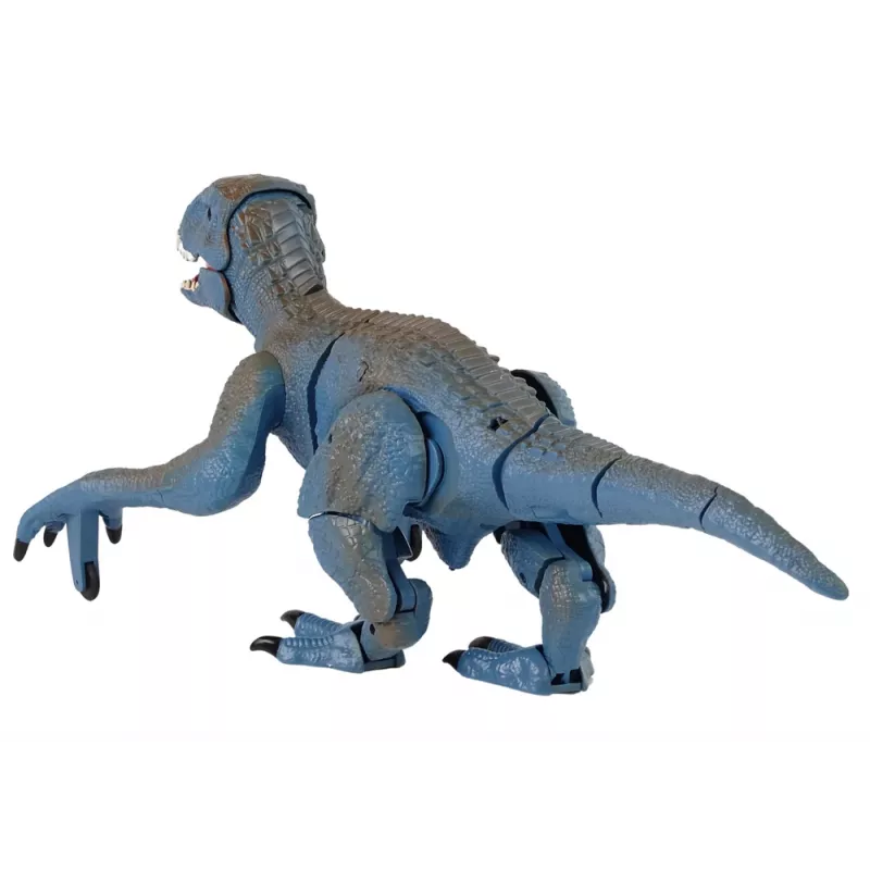 LEAN TOYS Kaugjuhitav Dinosaurus Velociraptor Heli ja Möirgamisega, Sinine