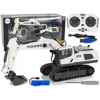 LEAN TOYS Kaugjuhitav Ekskavaator Roomikratastega 2.4 G Pilot