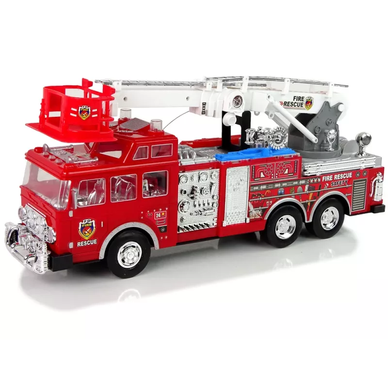 LEAN TOYS Kaugjuhitav Tuletõrjejaam Gaasipedaali ja Piduriga Heliefektidega