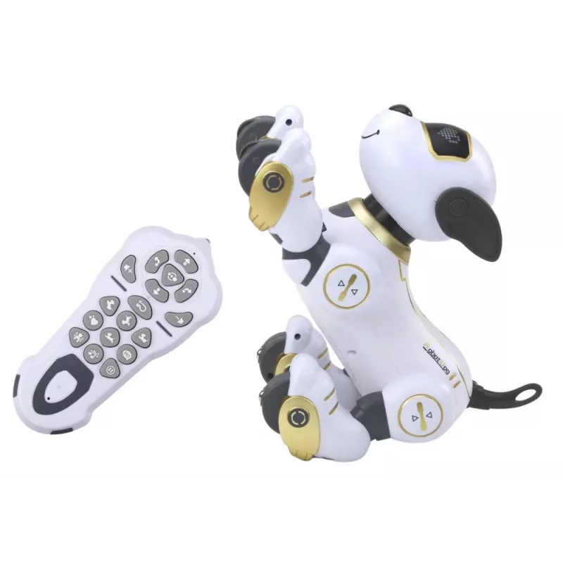 LEAN TOYS Kaugjuhitav interaktiivne robotkoer – kuldne, tantsiv, programmeeritav, laetav