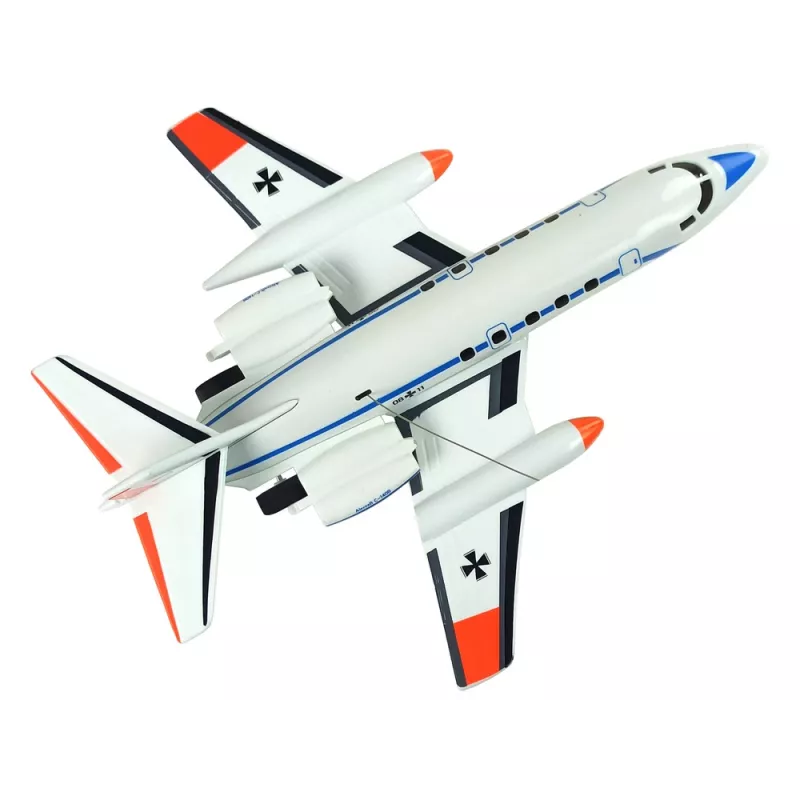 LEAN TOYS Kaugjuhitav reisilennuk LED-tuledega 40 MHz Pilot