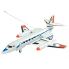 LEAN TOYS Kaugjuhitav reisilennuk LED-tuledega 40 MHz Pilot