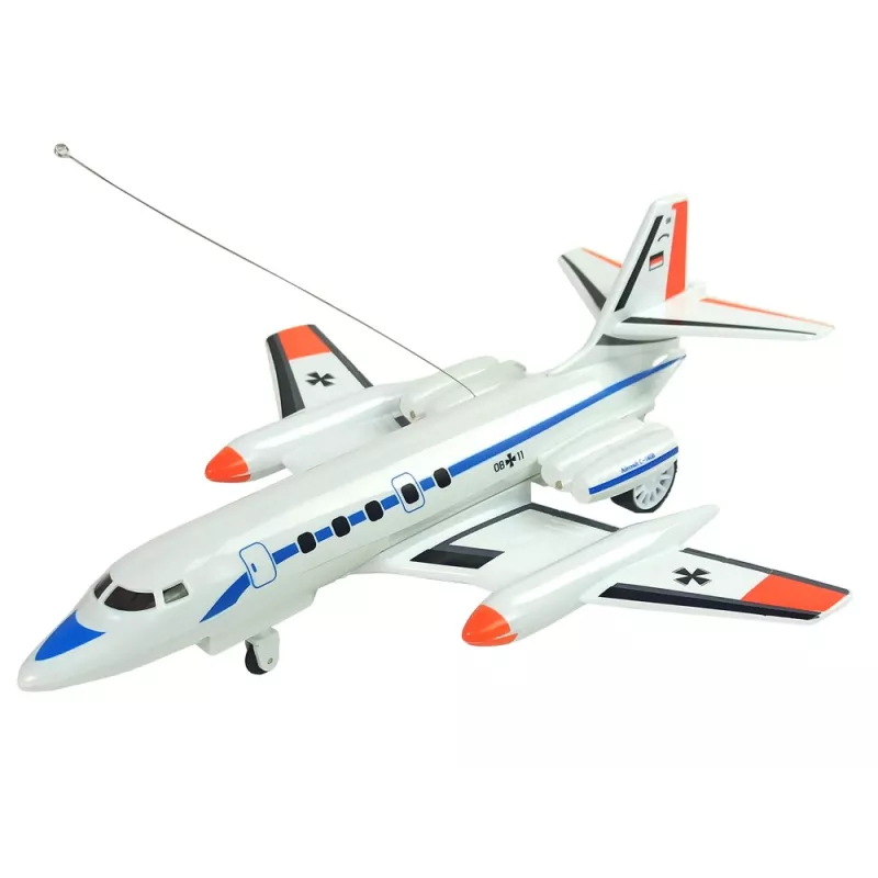 LEAN TOYS Kaugjuhitav reisilennuk LED-tuledega 40 MHz Pilot
