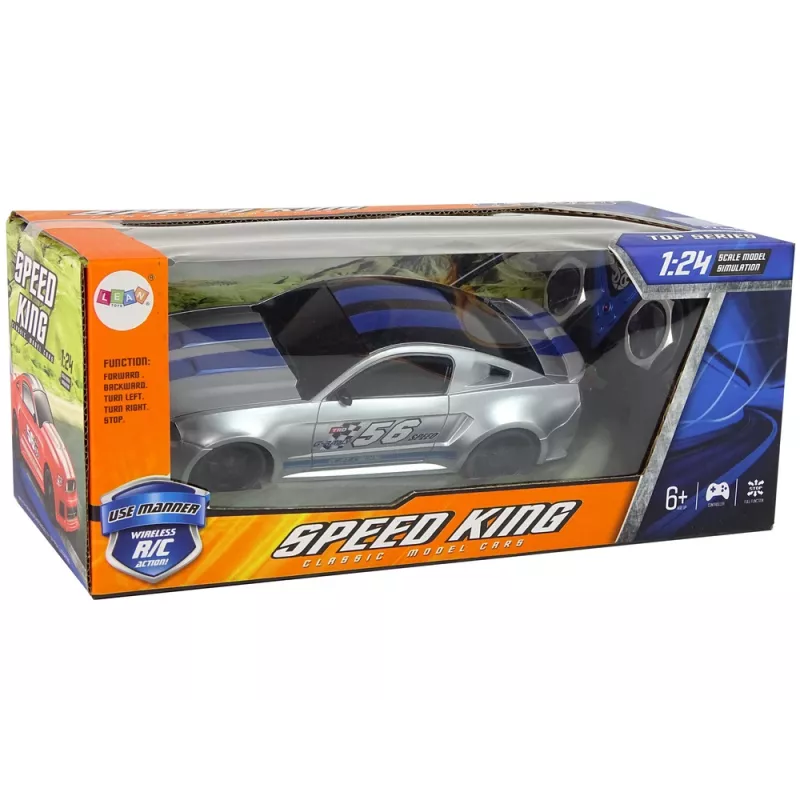 LEAN TOYS Kaugjuhitav R/C Sportauto 1:24 Speed King