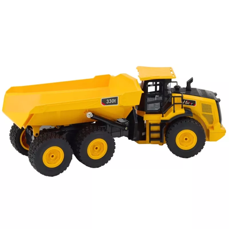 LEAN TOYS Kaugjuhitav Kallurauto Transporter Helidega 9CH 2.4G Kollane