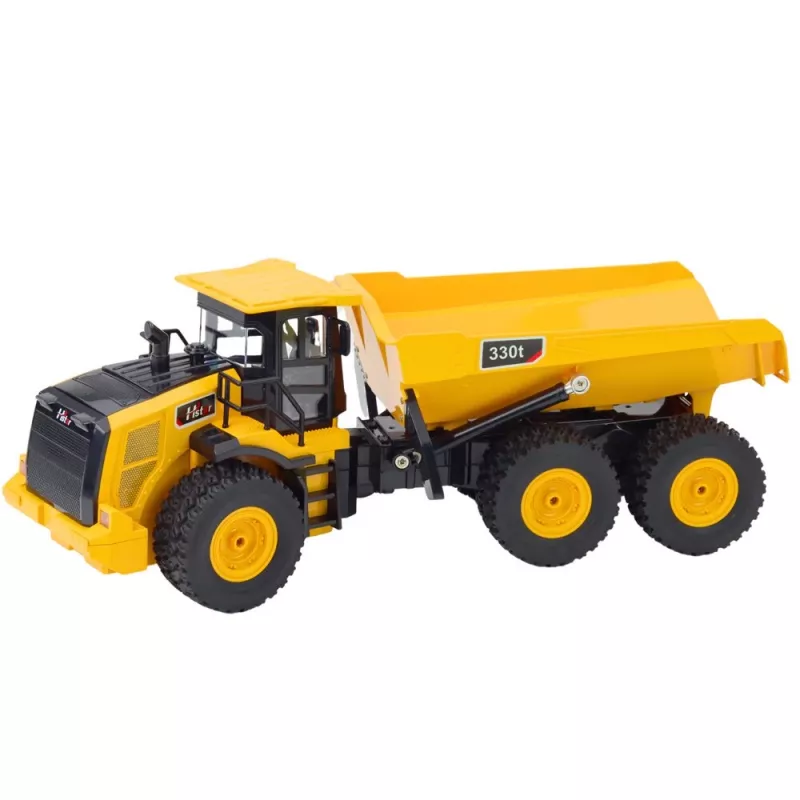 LEAN TOYS Kaugjuhitav Kallurauto Transporter Helidega 9CH 2.4G Kollane