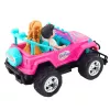 LEAN TOYS Kaugjuhitav RC maastikuauto koos nukkudega Roosa 1:16