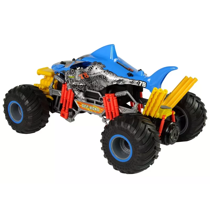 LEAN TOYS Kaugjuhitav Shark Terrain Auto 1:10 2.4G Sinine 15 km/h Steam