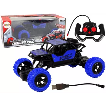 LEAN TOYS Kaugjuhitav maastikuauto R/C 1:18 Sinine