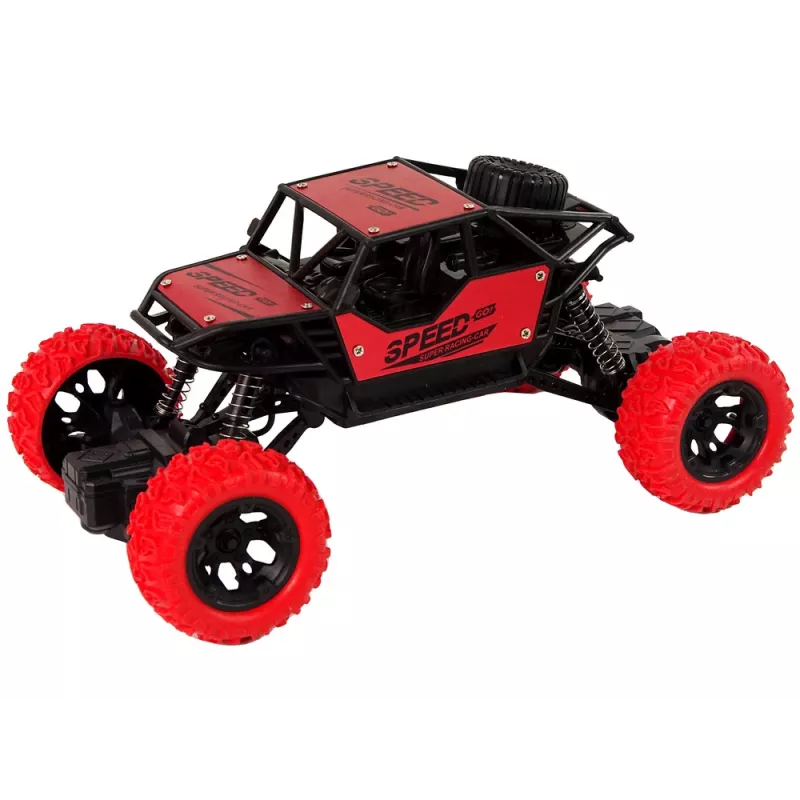 LEAN TOYS Kaugjuhitav Maastikuauto R/C 1:18 Punane