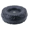LEAN TOYS varuratas akuga sõidetavale sõidukile DK-CA002 (230 mm, must, PP-plast)