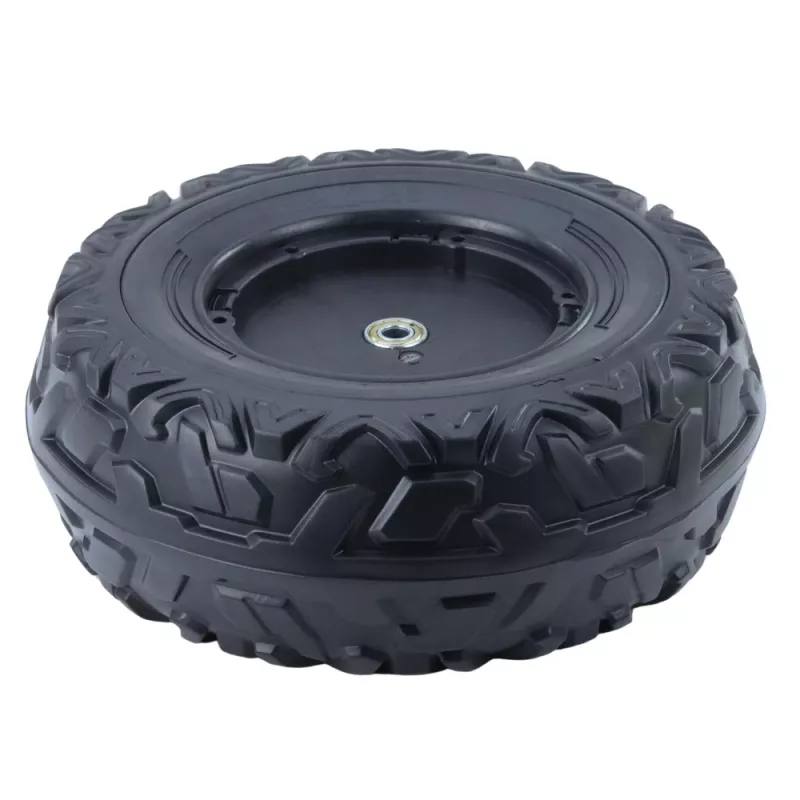 LEAN TOYS varuratas akuga sõidetavale sõidukile DK-CA002 (230 mm, must, PP-plast)