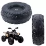 LEAN TOYS varuratas akuga sõidetavale sõidukile DK-CA002 (230 mm, must, PP-plast)